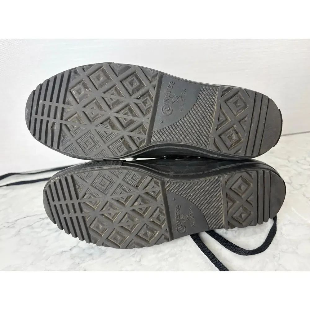 Converse Chuck Taylor All Star extra high black rubber boots women's size 8 - Picture 4 of 7